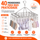 VARAL RETRÁTIL INOX COM 40 PRENDEDORES – PRATICIDADE, DURABILIDADE E ECONOMIA DE ESPAÇO