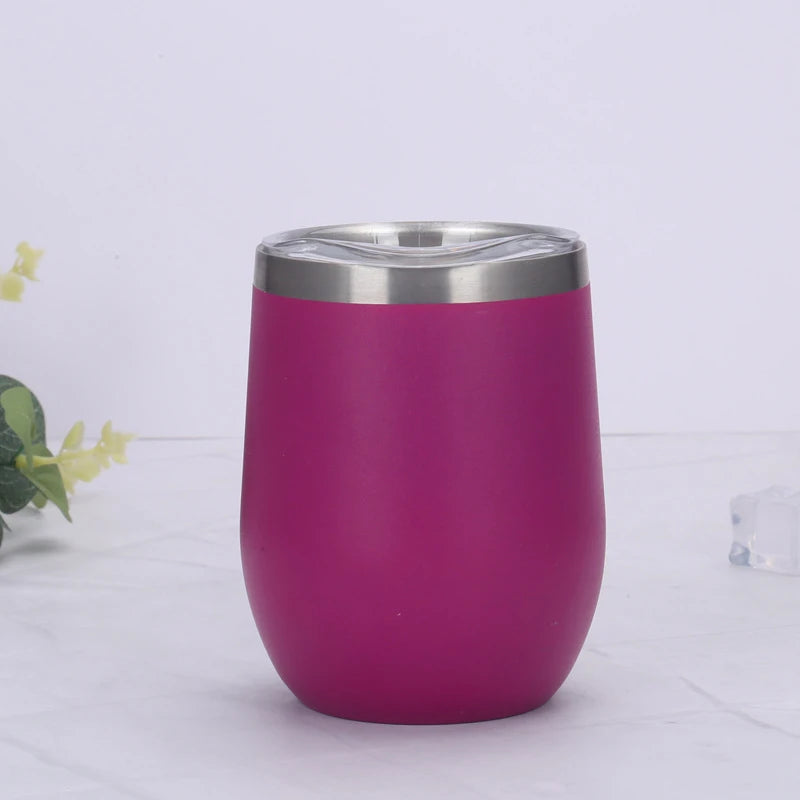 Cuia Térmica Inox 350ml com Tampa Vedada – Parede Dupla, Conserva Bebidas Geladas ou Quentes