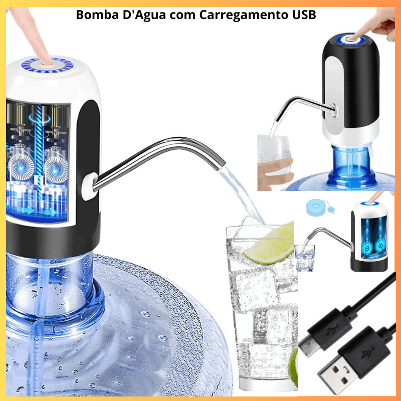 Bomba D'Agua com Carregamento USB