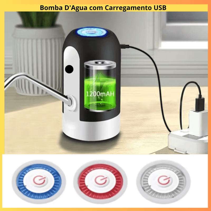 Bomba D'Agua com Carregamento USB