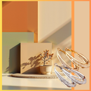 Brincos de Argola Dupla Dourados e Prateados com Brilho Texturizado – Design Elegante