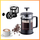 Cafeteira Prensa Francesa 350ml Vidro com Filtro Inox