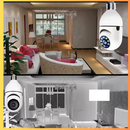 Câmera de Segurança Wi-Fi 360° Full HD Tipo Lâmpada – Visão Noturna Colorida, Áudio Bidirecional e Monitoramento pelo Celular