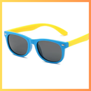 Óculos SunKids YJ9901 Cor:Azul e Amarelo