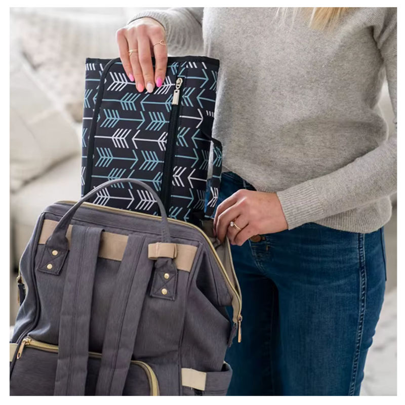 Trocador de Fralda Portátil para Bebê com Almofada Macia e Bolsos Organizadores – Conforto e Higiene em Qualquer Lugar