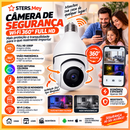 Câmera de Segurança Wi-Fi 360° Full HD Tipo Lâmpada – Visão Noturna Colorida, Áudio Bidirecional e Monitoramento pelo Celular