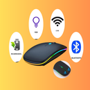 Mouse Sem Fio Bluetooth Recarregável com LED RGB – Silencios