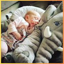 🐘 Almofada Elefante de Pelúcia – Conforto, Carinho e Fofura em Cada Abraço