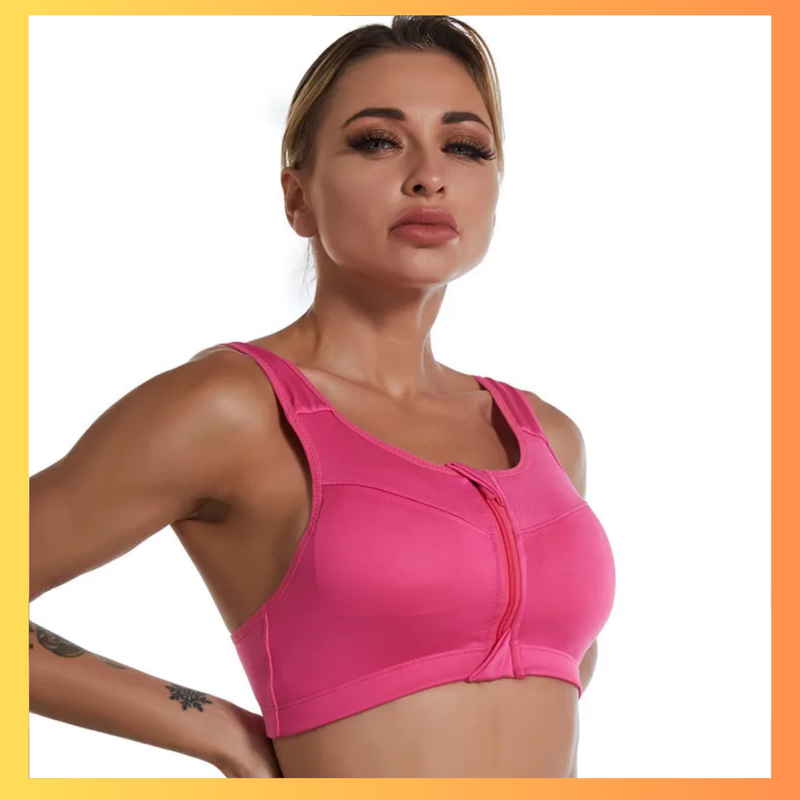Sutiã Esportivo com Zíper Frontal – Conforto, Suporte e Estilo para Seu Treino
