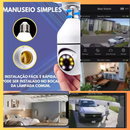 Câmera de Segurança Wi-Fi 360° Full HD Tipo Lâmpada – Visão Noturna Colorida, Áudio Bidirecional e Monitoramento pelo Celular