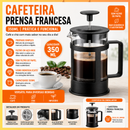 Cafeteira Prensa Francesa 350ml Vidro com Filtro Inox