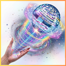 Bola Spinner Voadora Flutuante Boomerang com LED e Controle (Cores Sortidas)