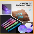 Caneta Mágica de Luz 2 em 1 com UV – Caneta de Tinta Invisível para Desenho Criativo Infantil