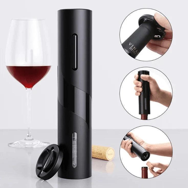 Abridor de Vinho Elétrico com Acessórios – Rápido e Eficiente - Loja STERS.Mey