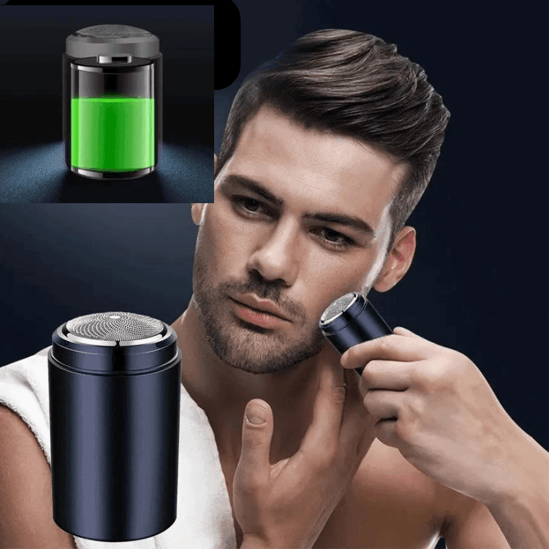 Barbear Perfeito em Qualquer Lugar com o Mini Barbeador Elétrico Portátil - Loja STERS.Mey