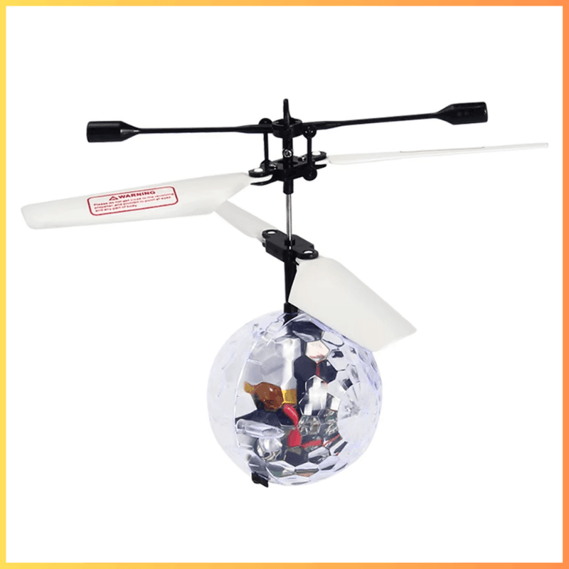 Bola Voadora Flynova Pro – Brinquedo Inteligente de Levitação com Controle Remoto, LED e Carregamento USB - Loja STERS.Mey