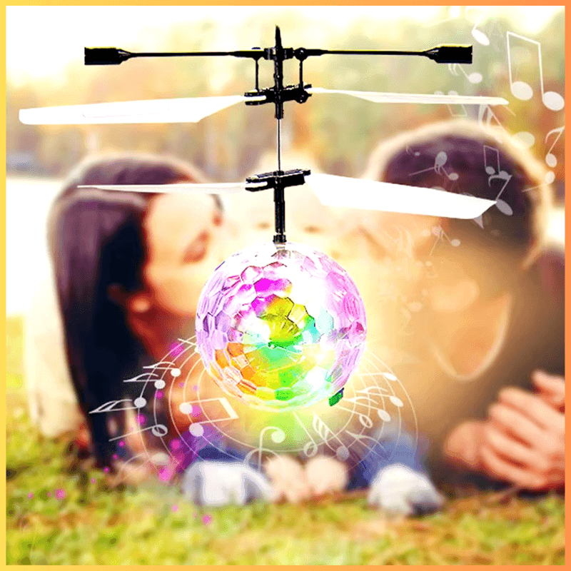 Bola Voadora Flynova Pro – Brinquedo Inteligente de Levitação com Controle Remoto, LED e Carregamento USB - Loja STERS.Mey