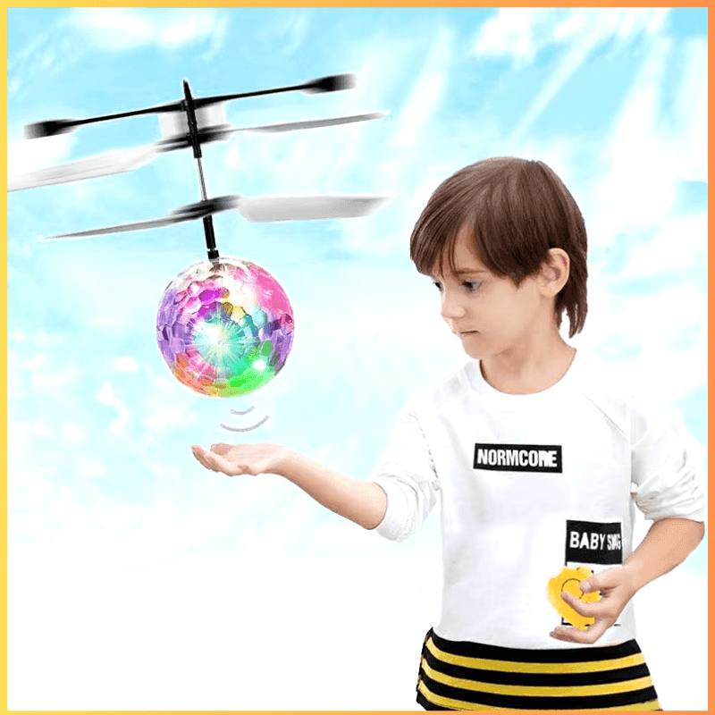 Bola Voadora Flynova Pro – Brinquedo Inteligente de Levitação com Controle Remoto, LED e Carregamento USB - Loja STERS.Mey
