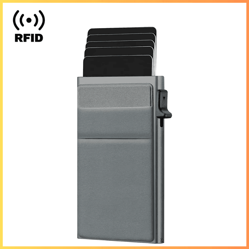 Carteira Bloqueio de Sinal RFID Anti-Furto – Segurança, Estilo e Tecnologia em Suas Mãos - Loja STERS.Mey