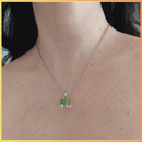 Colar Cubo de Cristal Iridescente - Loja STERS.Mey