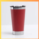 Copo Térmico Inox com Tampa, Abridor e Isolamento a Vácuo – 473ml - Loja STERS.Mey