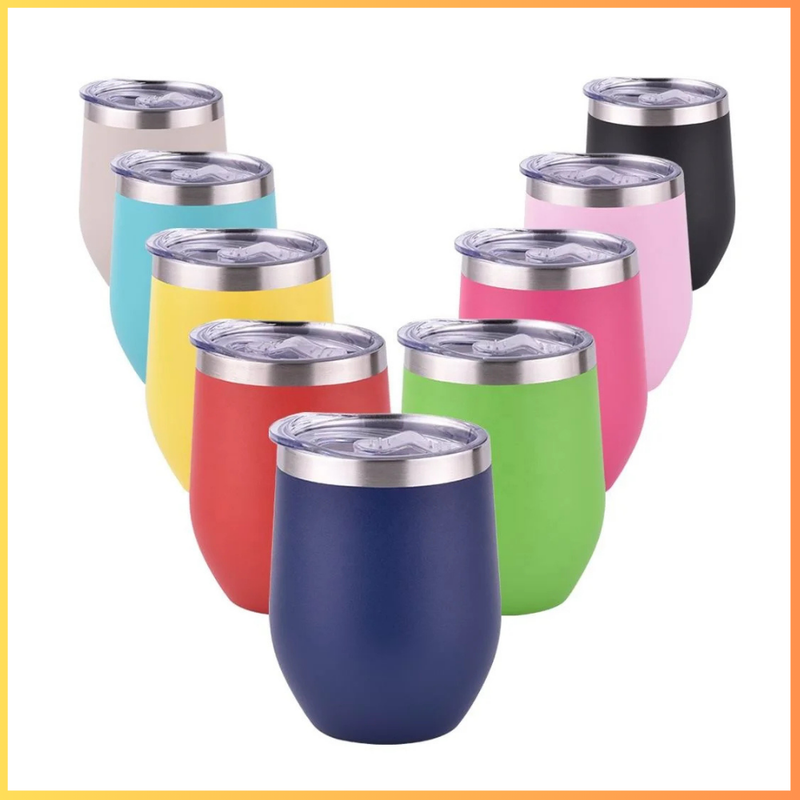 Cuia Térmica Inox 350ml com Tampa Vedada – Parede Dupla, Conserva Bebidas Geladas ou Quentes - Loja STERS.Mey
