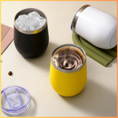 Cuia Térmica Inox 350ml com Tampa Vedada – Parede Dupla, Conserva Bebidas Geladas ou Quentes - Loja STERS.Mey