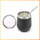 Cuia Térmica Inox 350ml com Tampa Vedada – Parede Dupla, Conserva Bebidas Geladas ou Quentes - Loja STERS.Mey