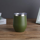 Cuia Térmica Inox 350ml com Tampa Vedada – Parede Dupla, Conserva Bebidas Geladas ou Quentes - Loja STERS.Mey