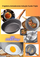 Frigideira Antiaderente indução Fundo Triplo - Loja STERS.Mey