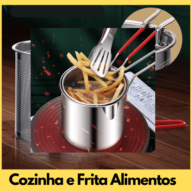 Fritadeira de Aço Modelo Japonês - Loja STERS.Mey