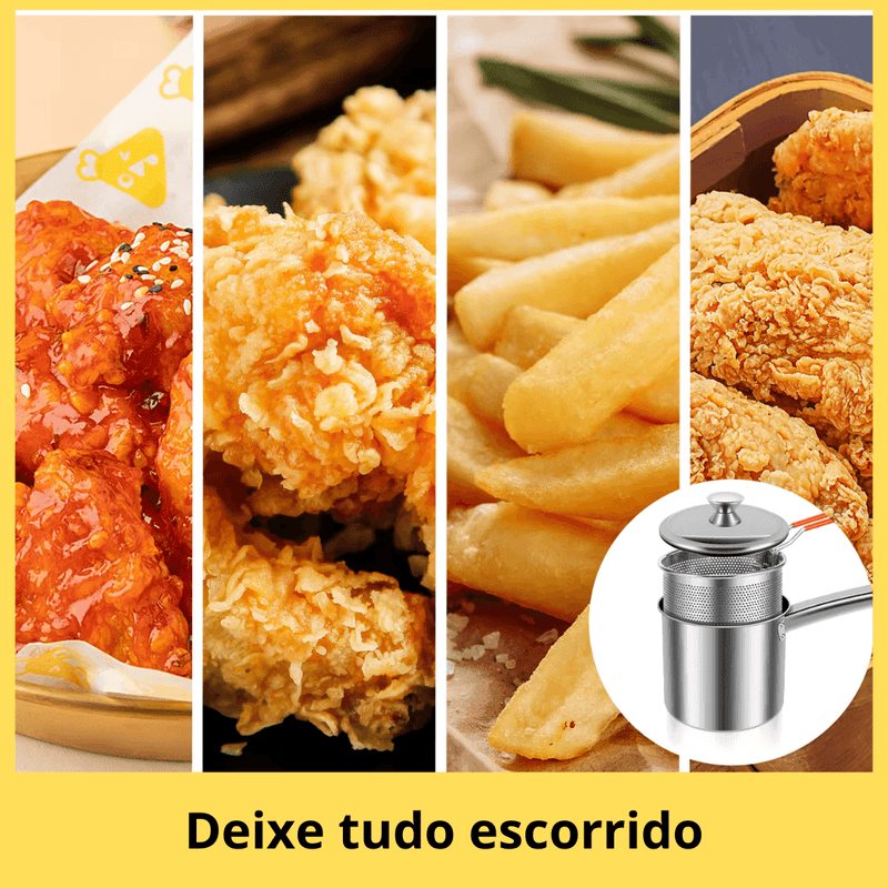 Fritadeira de Aço Modelo Japonês - Loja STERS.Mey