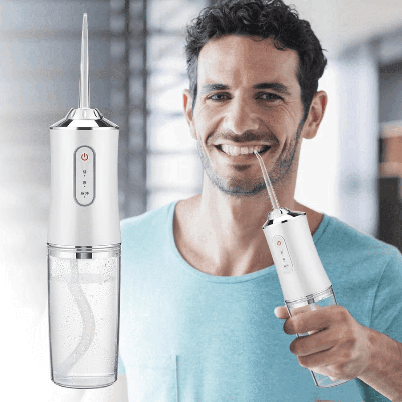 Irrigador Oral Portátil – Limpeza Profunda e Hálito Fresco em Poucos Minutos - Loja STERS.Mey