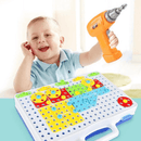 Kit Ferramenta Infantil de Montagem Criativa – 144 Peças com Parafusadeira Elétrica, Maleta Portátil e Blocos Coloridos - Loja STERS.Mey