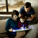 Lousa Mágic Desenho Iluminado – Placa de Desenho Criativa com Caneta de Luz Fluorescente para Crianças - Loja STERS.Mey