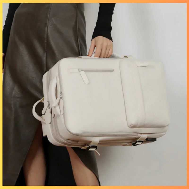 Mochila Executiva de Viagem Unissex – Grande Capacidade, Porta USB, Compartimento para Notebook 16” e Design Elegante - Loja STERS.Mey