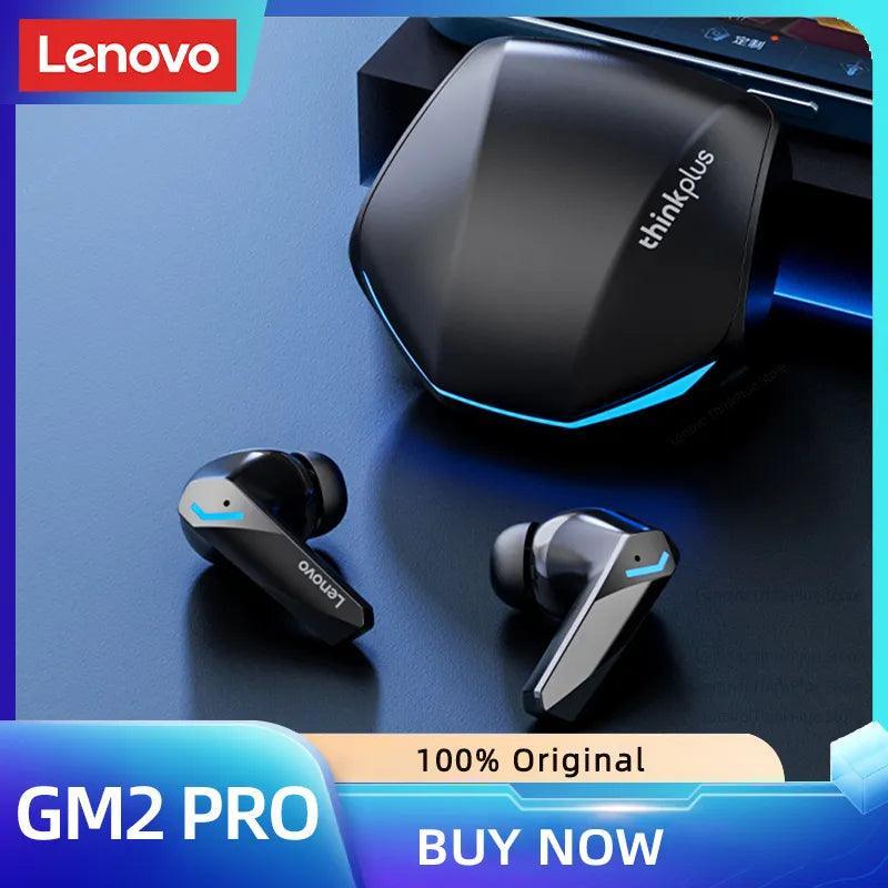 Original Lenovo GM2 Pro 5.3 Earphone Bluetooth Wireless Earbuds Low Latency Headphones HD Call Dual Mode Gaming Headset With Mic - Loja STERS.Mey