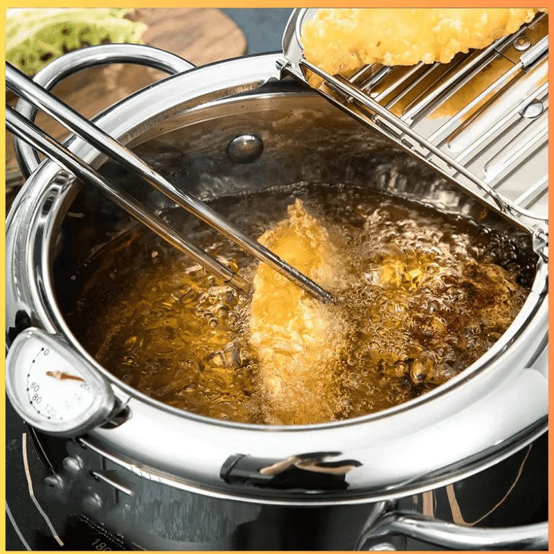 Panela Fritadeira Funda Aço Inoxidável 304 Graus - Loja STERS.Mey