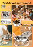Panela Fritadeira Funda Aço Inoxidável 304 Graus - Loja STERS.Mey