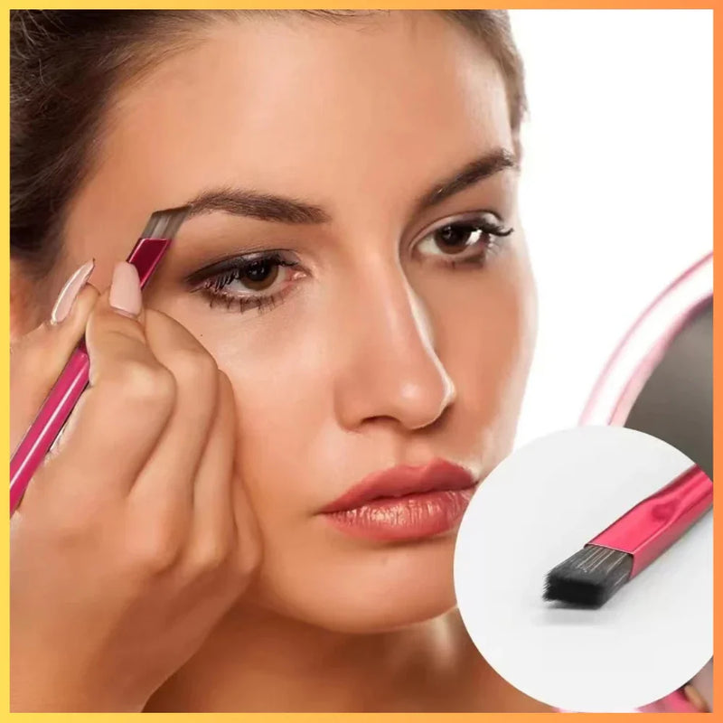 Pincel Profissional para Sobrancelhas e Delineador – Design Angular, Ultra Fino e Multifuncional - Loja STERS.Mey