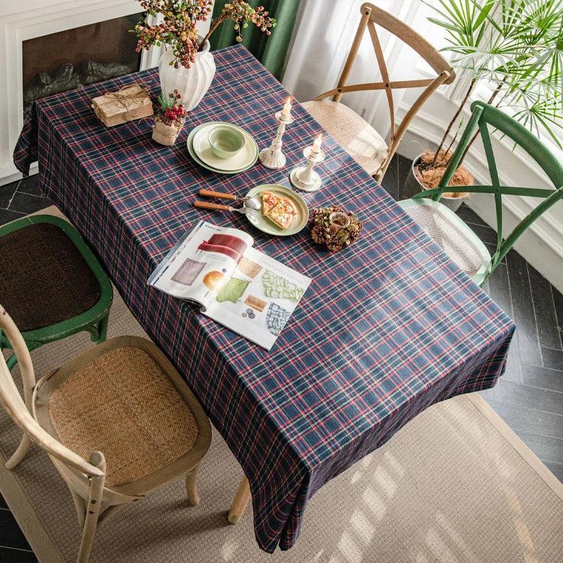 Toalha de Mesa Xadrez com Tema de Natal - Loja STERS.Mey