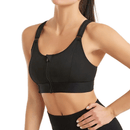 Top Esportivo Feminino de Alta Sustentação com Zíper Frontal – Alça Ajustável, Ideal para Yoga e Treinos de Alto Impacto - Loja STERS.Mey