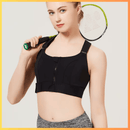 Top Esportivo Feminino de Alta Sustentação com Zíper Frontal – Alça Ajustável, Ideal para Yoga e Treinos de Alto Impacto - Loja STERS.Mey