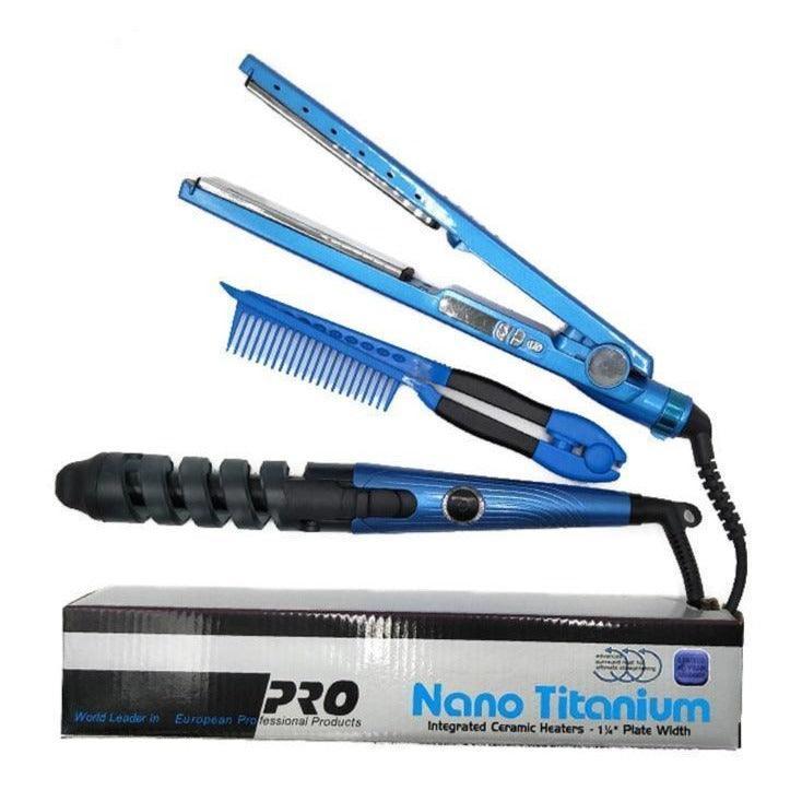 Chapinha Profissional 3 em 1 - Nano Titanium - Loja STERS.Mey