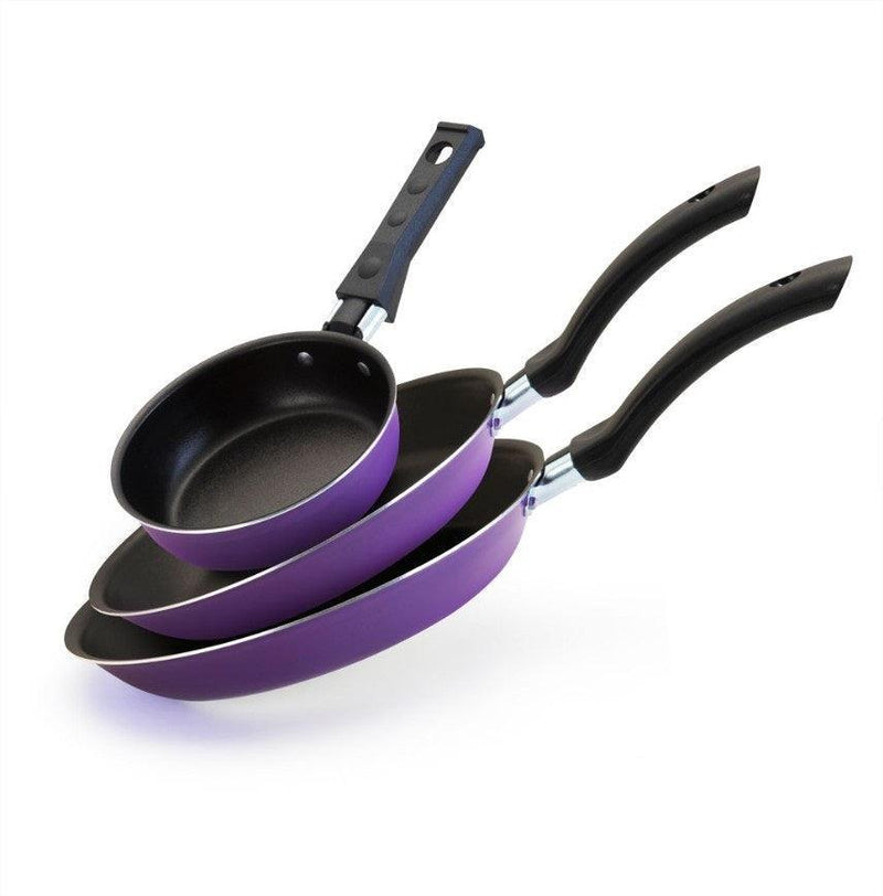 Conjunto de Frigideiras Antiaderente 3 Peças – Cozinha Prática, Saudável e Moderna! - Loja STERS.Mey