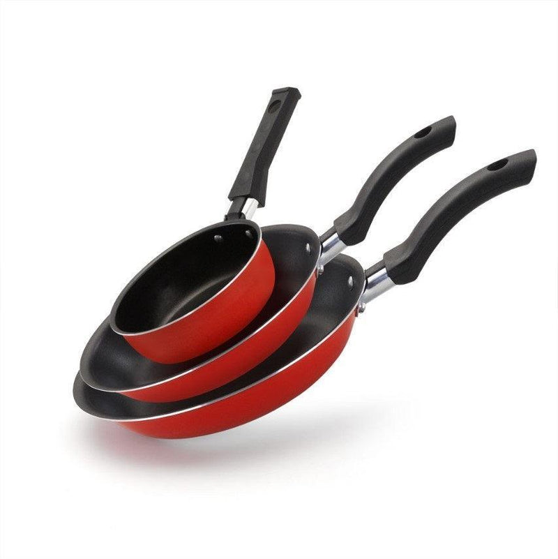 Conjunto de Frigideiras Antiaderente 3 Peças – Cozinha Prática, Saudável e Moderna! - Loja STERS.Mey