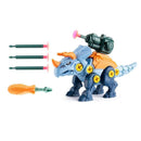 Dinossauro Para Montar Educativo Dino Baby – Brinquedo Interativo com 32 Peças, Ferramenta de Montagem e Canhão de Lançamento - Loja STERS.Mey