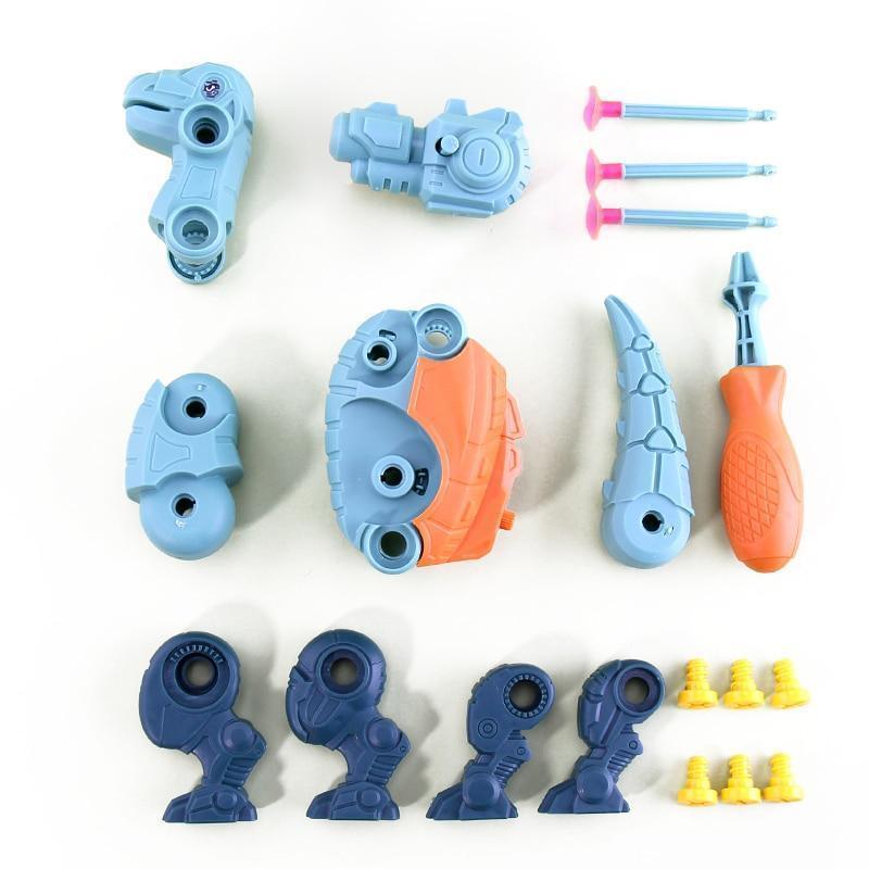 Dinossauro Para Montar Educativo Dino Baby – Brinquedo Interativo com 32 Peças, Ferramenta de Montagem e Canhão de Lançamento - Loja STERS.Mey