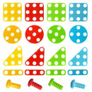 Kit Ferramenta Infantil de Montagem Criativa – 144 Peças com Parafusadeira Elétrica, Maleta Portátil e Blocos Coloridos - Loja STERS.Mey