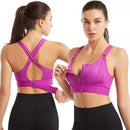 Top Esportivo Feminino de Alta Sustentação com Zíper Frontal – Alça Ajustável, Ideal para Yoga e Treinos de Alto Impacto - Loja STERS.Mey